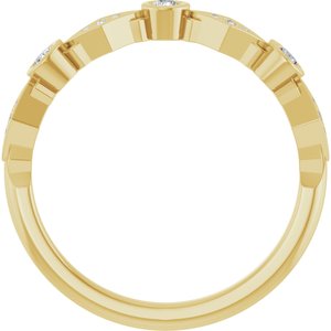 Bezel - Xenia - 14K Yellow Gold 1/8 CTW Lab-Grown Diamond  Anniversary Band