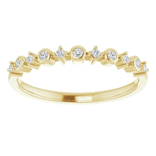 14K Gold 1/10 CTW Natural Diamond Ring 14K Yellow Gold