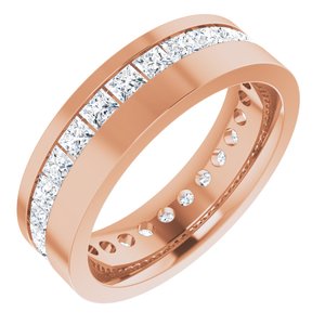 Unique - Asher - 14K Rose Gold 2 1/2 CTW Lab-Grown Diamond Band