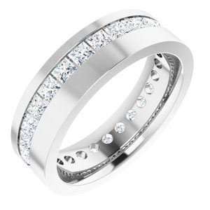 Unique - Asher - 14K White Gold 2 1/2 CTW Lab-Grown Diamond Band