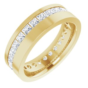 Unique - Asher - 14K Yellow Gold 2 1/2 CTW Lab-Grown Diamond Band