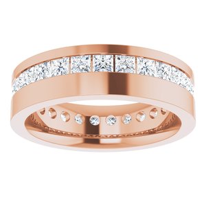 Unique - Asher - 14K Rose Gold 2 1/2 CTW Lab-Grown Diamond Band