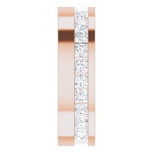 Unique - Asher - 14K Rose Gold 2 1/2 CTW Lab-Grown Diamond Band