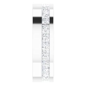Unique - Asher - 14K White Gold 2 1/2 CTW Lab-Grown Diamond Band