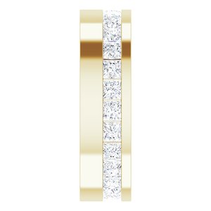 Unique - Asher - 14K Yellow Gold 2 1/2 CTW Lab-Grown Diamond Band