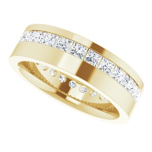Unique - Asher - 14K Yellow Gold 2 1/2 CTW Lab-Grown Diamond Band
