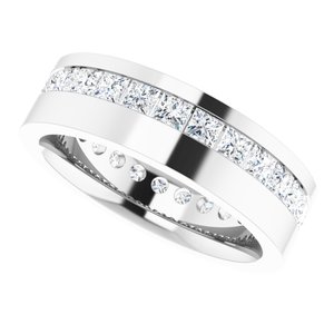 Unique - Asher - 14K White Gold 2 1/2 CTW Lab-Grown Diamond Band