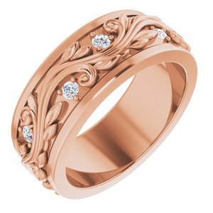 Diamond - Aria - 14K Rose Gold 1/4 CTW Natural Diamond Band Size 5.5