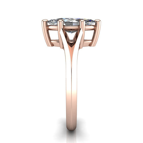 Grace Marquise Shape Classic Engagement Ring in 18K Rose Gold