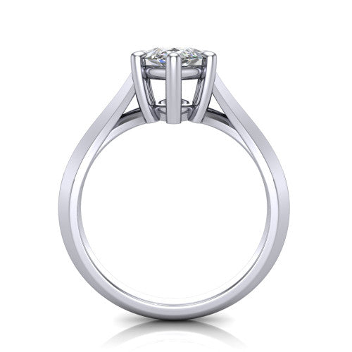 Grace Marquise Shape Classic Engagement Ring in Platinum