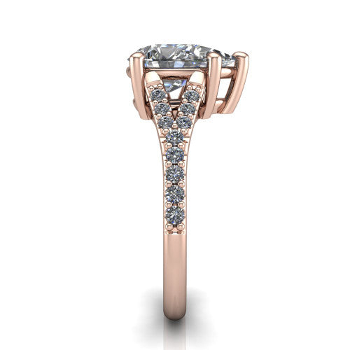 Sophia Pear Shape Classic Engagement Ring in 14K Rose Gold
