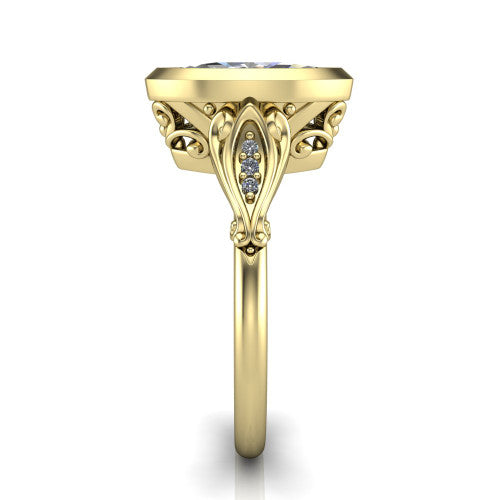 Maria Marquise Shape Solitaire Engagement Ring in 18K Yellow Gold