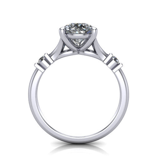 Mary Pear Shape Classic Engagement Ring in Platinum