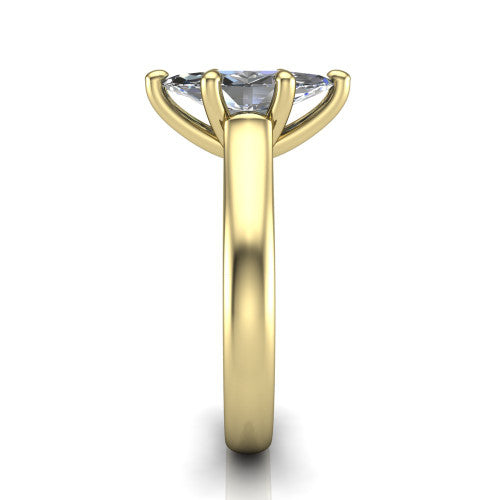 Ximena Marquise Shape Classic Engagement Ring in 18K Yellow Gold