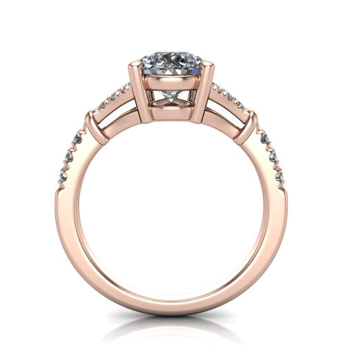 Sloane Pear Shape Classic Engagement Ring in 14K Rose Gold