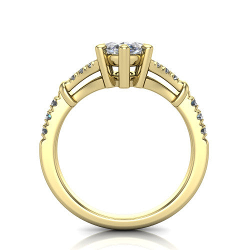 Sloane Marquise Shape Classic Engagement Ring in 14K Yellow Gold