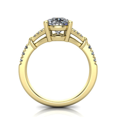 Sloane Pear Shape Classic Engagement Ring in 14K Yellow Gold