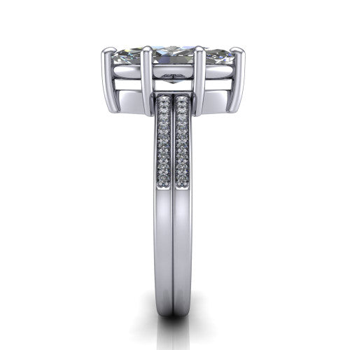 marquise diamond solitaire ring, platinum