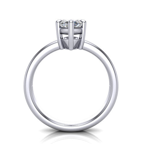 marquise diamond solitaire ring, platinum