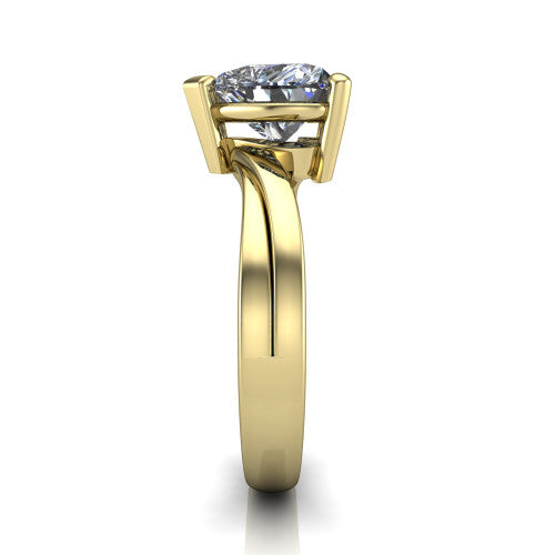Alana Heart Shape Classic Engagement Ring in 18K Yellow Gold