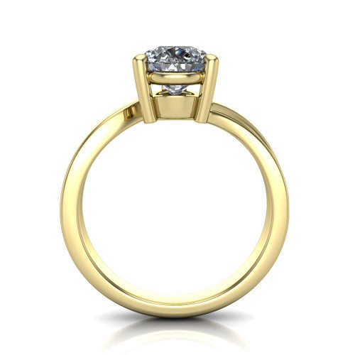 Alana Pear Shape Classic Engagement Ring in 14K Yellow Gold