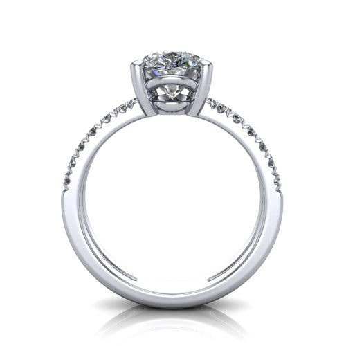 Alexandra Pear Shape Classic Engagement Ring in Platinum