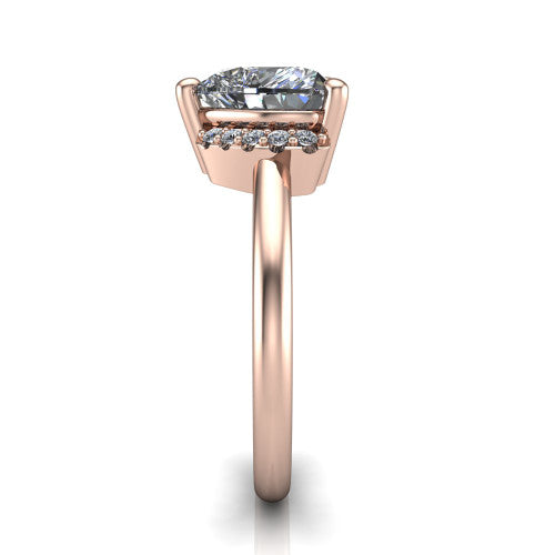 Taylor Heart Shape Classic Engagement Ring in 14K Rose Gold