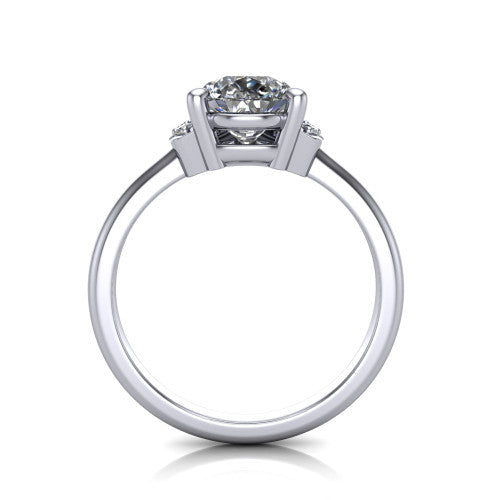 Taylor Pear Shape Classic Engagement Ring in 14K White Gold