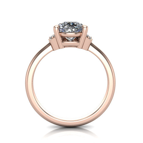 Taylor Pear Shape Classic Engagement Ring in 18K Rose Gold