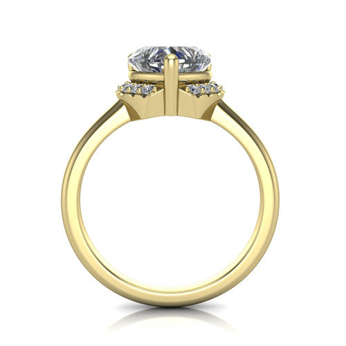 Taylor Heart Shape Classic Engagement Ring in 14K Yellow Gold