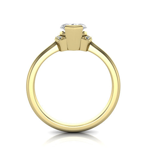 Taylor Marquise Shape Classic Engagement Ring in 18K Yellow Gold