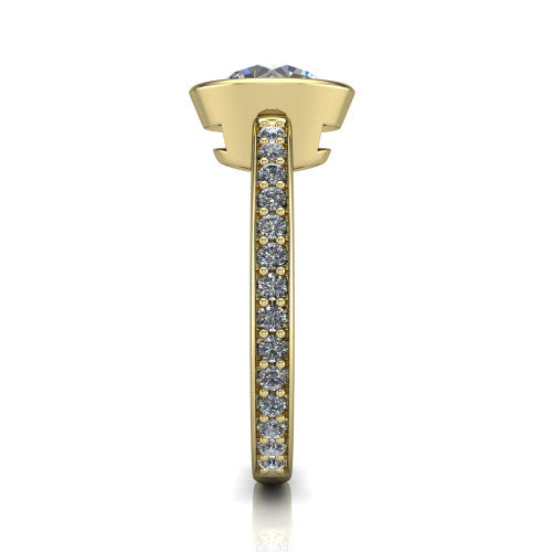 Blair Round Shape Classic Engagement Ring in 14K Yellow Gold