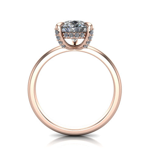 Alaia Pear Shape Classic Engagement Ring in 18K Rose Gold