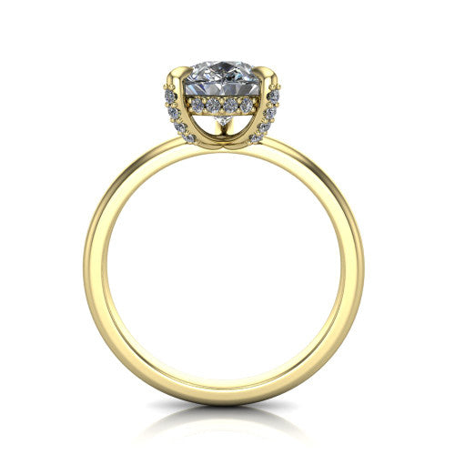 Alaia Pear Shape Classic Engagement Ring in 14K Yellow Gold