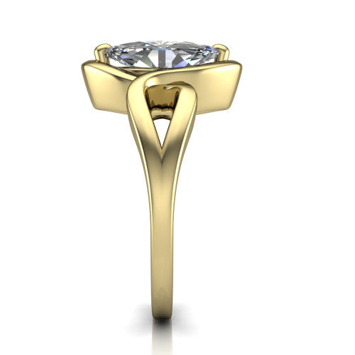 Esme Marquise Shape Classic Engagement Ring in 18K Yellow Gold