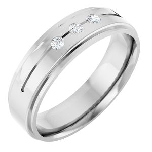Diamond - Inaya - Platinum .08 CTW Natural Diamond Band Size 7