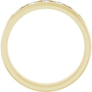 Diamond - Inaya - 14K Yellow Gold .08 CTW Natural Diamond Band Size 7