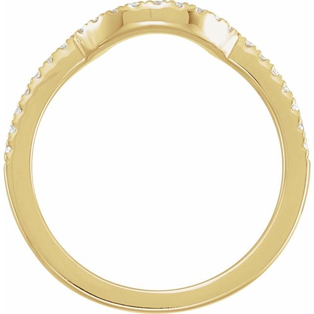 14K Yellow 1/5 CTW Natural Diamond Matching Band