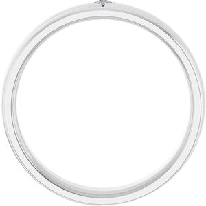 Matte - Arlo - 14K White Gold .03 CT Natural Diamond Band