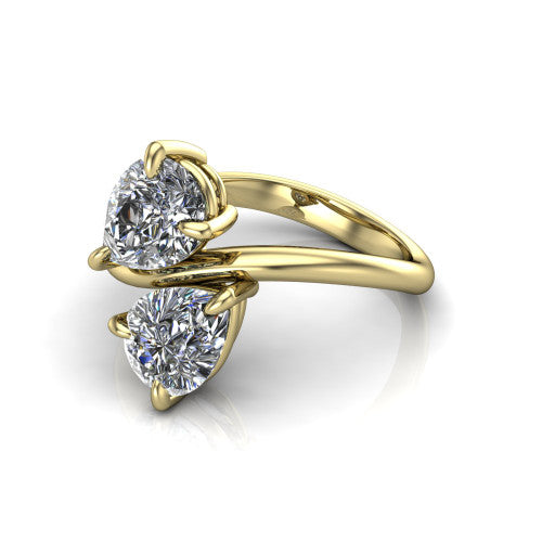 Thalia Pear Shape Classic Engagement Ring in 14K Yellow Gold