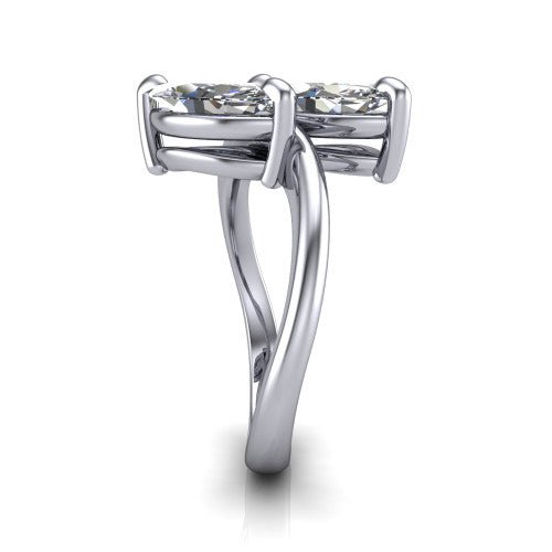 Thalia Marquise Shape Classic Engagement Ring in Platinum