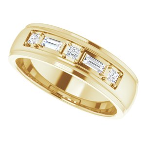 Unique - Samuel - 14K Yellow Gold 1/4 CTW Lab-Grown Diamond Band