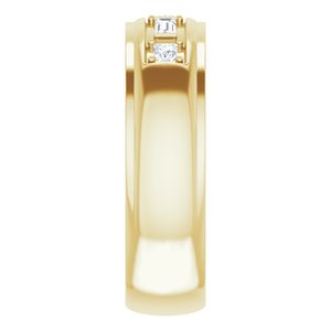 Unique - Samuel - 14K Yellow Gold 1/4 CTW Lab-Grown Diamond Band