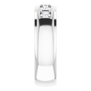 Unique - Samuel - 14K White Gold 1/4 CTW Lab-Grown Diamond Band