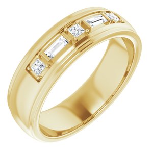 Unique - Samuel - 14K Yellow Gold 1/4 CTW Lab-Grown Diamond Band