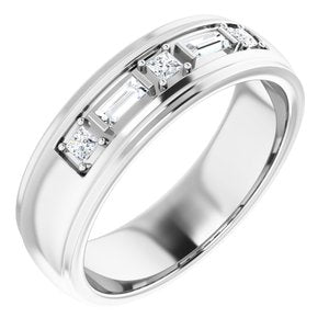 Unique - Samuel - 14K White Gold 1/4 CTW Lab-Grown Diamond Band