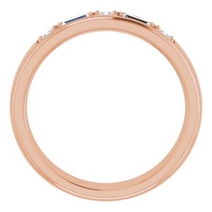 Unique - Samuel - 14K Rose Gold 1/4 CTW Lab-Grown Diamond Band